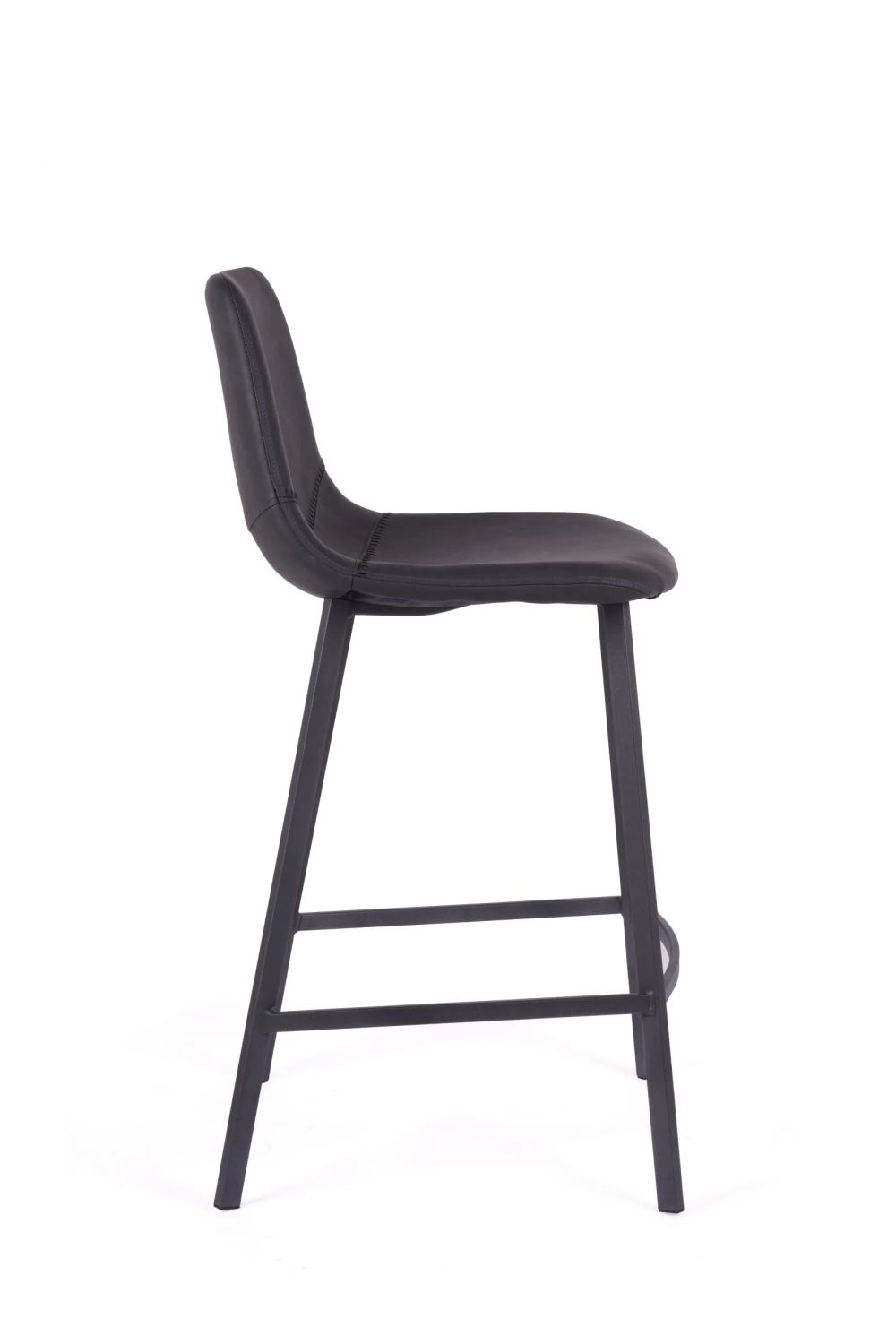 Product photograph of Set Of 2 Ryan Vintage Black Pu Counter Stool from Choice Furniture Superstore.